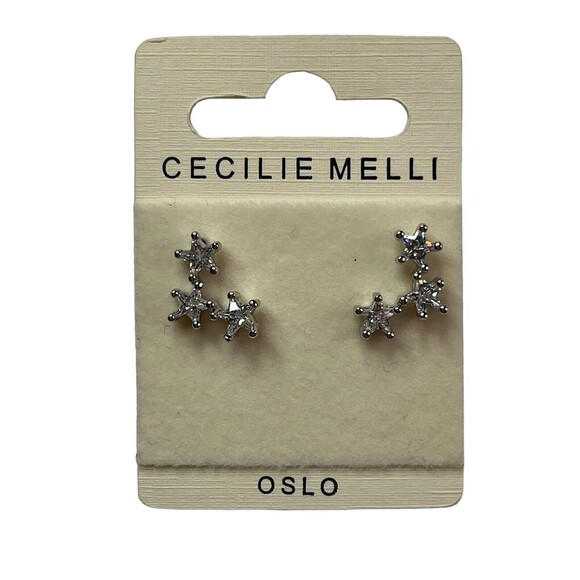 Disney Parks Cecilie Melli Stars Earrings Made with Crystals Designed Norway NEW - Picture 9 of 16